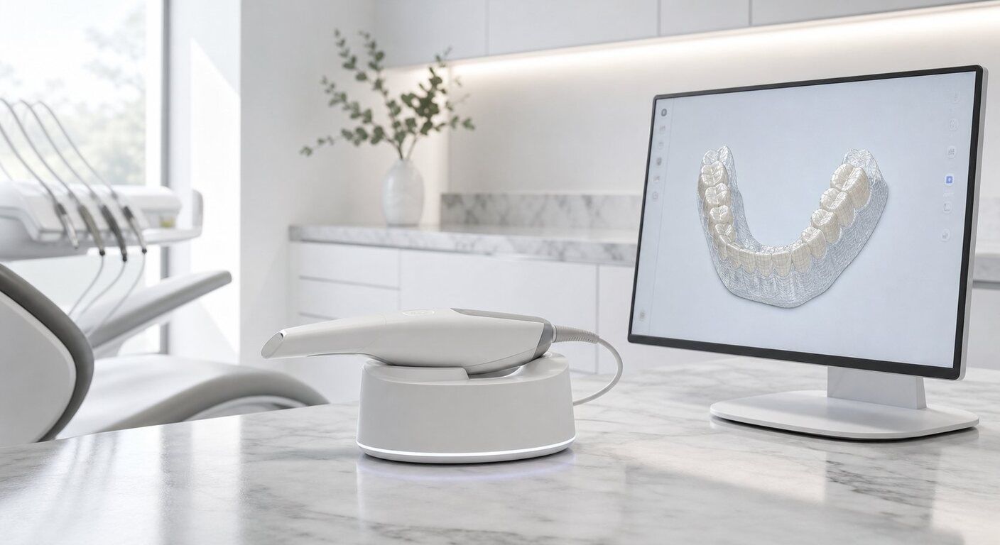 Scanner intra-oral et visualisation numérique d’une arcade dentaire