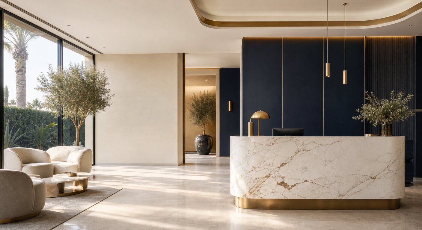 Clinique Dentaire Sourire Marrakech — intérieur luxueux