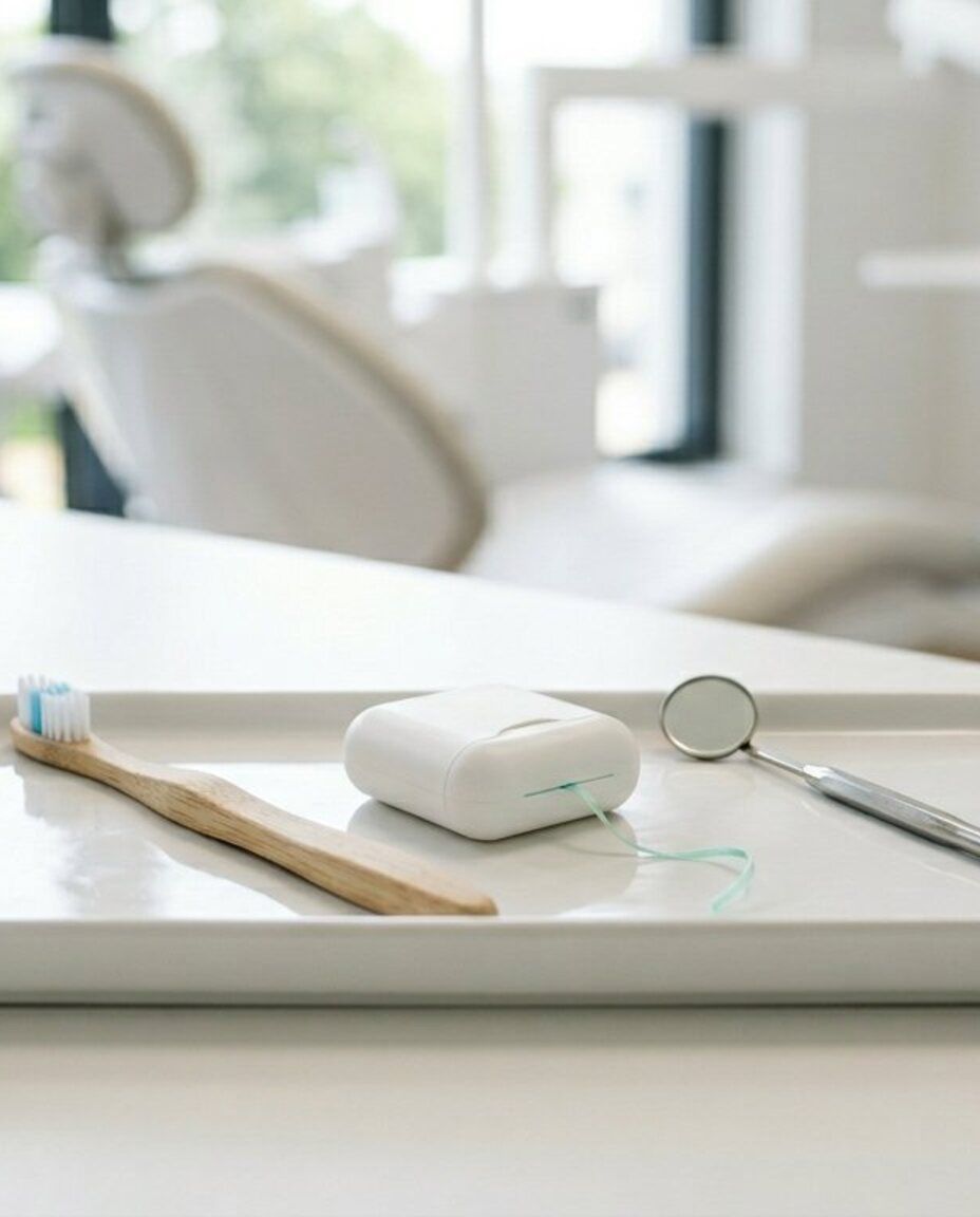 Instruments de contrôle dentaire dans une salle de soins vide
